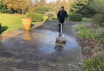 Power washing and pathway patio in Basingstoke, Hampshire